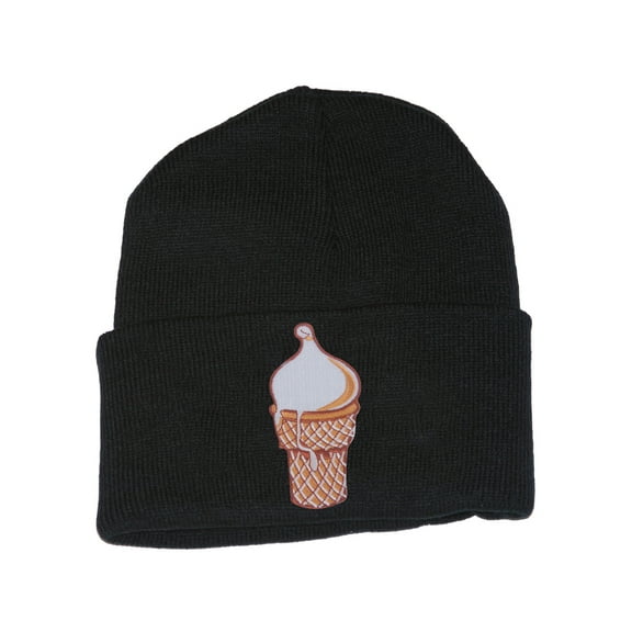 Gravity Threads Ice Cream Cone Patch Cuffed Beanie