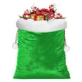 thumbnail image 4 of Christmas Velvet Santa Bags with Drawstring Large Christmas Bags Santa Gift Sack Drawstring 20 x 28 Inch Santa Gift Sacks Xmas Stocking Supplies for Xmas Playing Present Toy, 4 of 4
