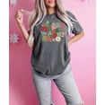 thumbnail image 3 of Distressed Merry and Bright Christmas Shirt for Women and Teens Girly Winter Holiday Tee Pepper Shirt Adult Small, 3 of 4