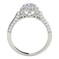 thumbnail image 4 of Aonejewelry 1 Carat Halo Antique Design Engagement Diamond Ring Crafted In 14k Solid White Gold, 4 of 4