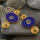 thumbnail image 2 of Granjero Gordo Pendientes colgantes de joyería de estilo de diseño único retro, dorados, 2 of 3