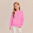 thumbnail image 5 of Alphabet Print Crewneck Sweatshirt for Children's Casual Long Sleeve Pullover Top Comfortable Fit, 5 of 5