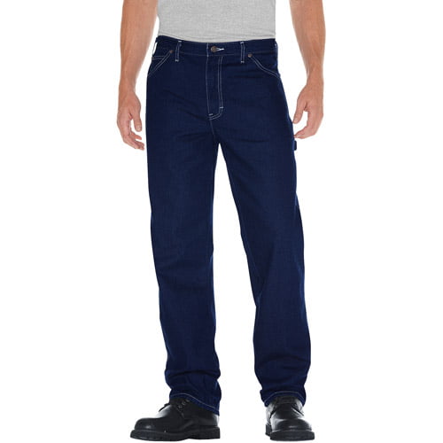 Men's Relaxed Fit Straight Leg Rigid Carpenter Jeans - Walmart.com