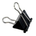 Pen + Gear Metal Binder Clips, Black, 12 Count