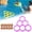 B, variant on Noothes Floating Pool Tossing Game Colorful Inflatable Ring Toss Set with Soft Foam Balls for Summer Outdoor Fun and Parties
