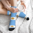 thumbnail image 7 of Mens Crew Socks Womens Flag Of Argentina Workout Training Athletic Socks, 7 of 7