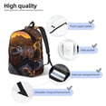 thumbnail image 4 of Yiaed Lizard With Sunglasses Sunset Print Backpack, Premium Laptop Backpack, Travel Backpack for Women, Lightweight Backpacks, Comfortable Back Pack-Medium, 4 of 7