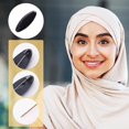 thumbnail image 5 of 16pcs Hijab Pins Black and White Brooch Pins Hijab Oval Plastic Cover Safety Pins Scarf Hijab Lapel Pin Buckles for DIY Ladies Hair Dressing Accessories Women Muslim, 5 of 6
