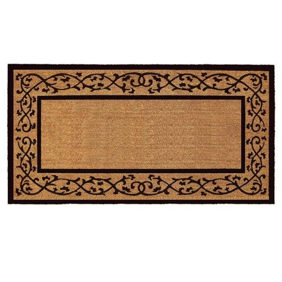 Calloway Mills 120072436NP 24 x 36 in. Abbington Rectangular Doormat, Natural & Black