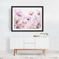 thumbnail image 2 of Ethereal Meadow Watercolor Flowers Pink - Painting Floral Pastel Flowers Modern Art Botanical Nature Minimalist Black Framed Wall Art Print 12 x 16 inches, 2 of 3