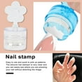 thumbnail image 4 of 1 Set Outil de Timbre à Ongles & Racleur à Ongles Silicone Transparent Manucure Timbre Professionnel Manucure d'Outils d'Art de l'Ongle, 4 of 10