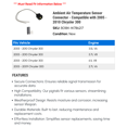 thumbnail image 2 of Ambient Air Temperature Sensor Connector - Compatible with 2005 - 2010 Chrysler 300 2006 2007 2008 2009, 2 of 2