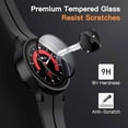 thumbnail image 4 of JETech Screen Protector for Samsung Galaxy Watch 5 Pro 45mm, Full Coverage Tempered Glass, HD Clear, 3 Pack, 4 of 6