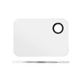 thumbnail image 3 of Paleta de mezcla cosmética Yinane Acero inoxidable 2 piezas, 3 of 8
