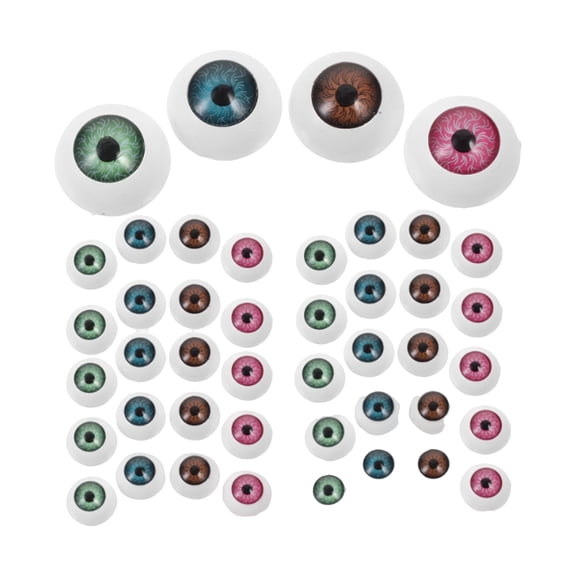40 Pack Fake Eyeball Props for Halloween Decor, Scary Acrylic Eyes for Party Supplies, Horror Theme Decoration for Home Yard Porch, False Eye Ornaments