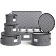 thumbnail image 1 of Contenedores de almacenamiento de China YearningHome, juego de 5 piezas, color gris, 1 of 6