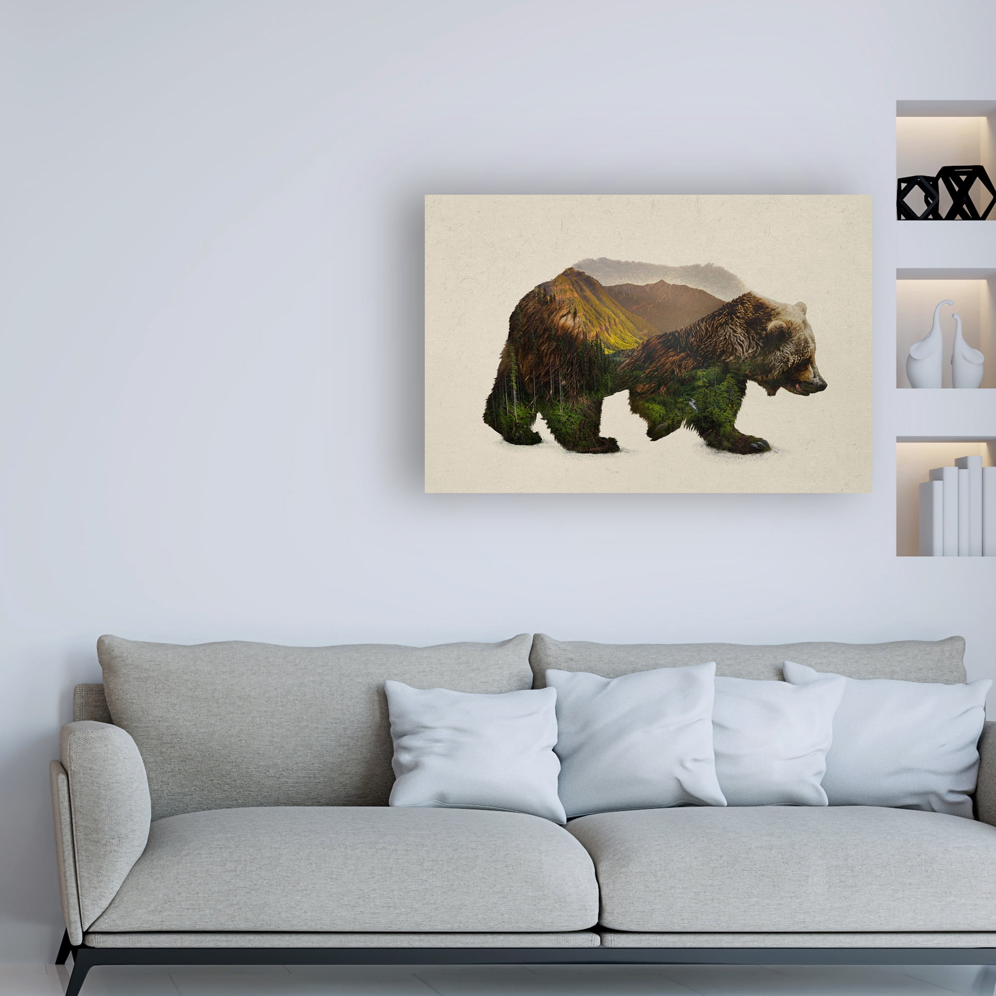 Trademark Fine Art 'North American Brown Bear' Canvas Art by Davies Babies