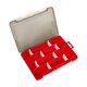 thumbnail image 2 of Caja de aparejos de pesca 12 compartimentos cebo transparente extraíble para rojo Cola Estuche de aparejos de pesca, 2 of 8