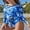Blue, variant on ALove Women Rash Guard One Piece Swimsuits UV UPF 50+ Swim Shirt Bathing Suit with Built in Bra