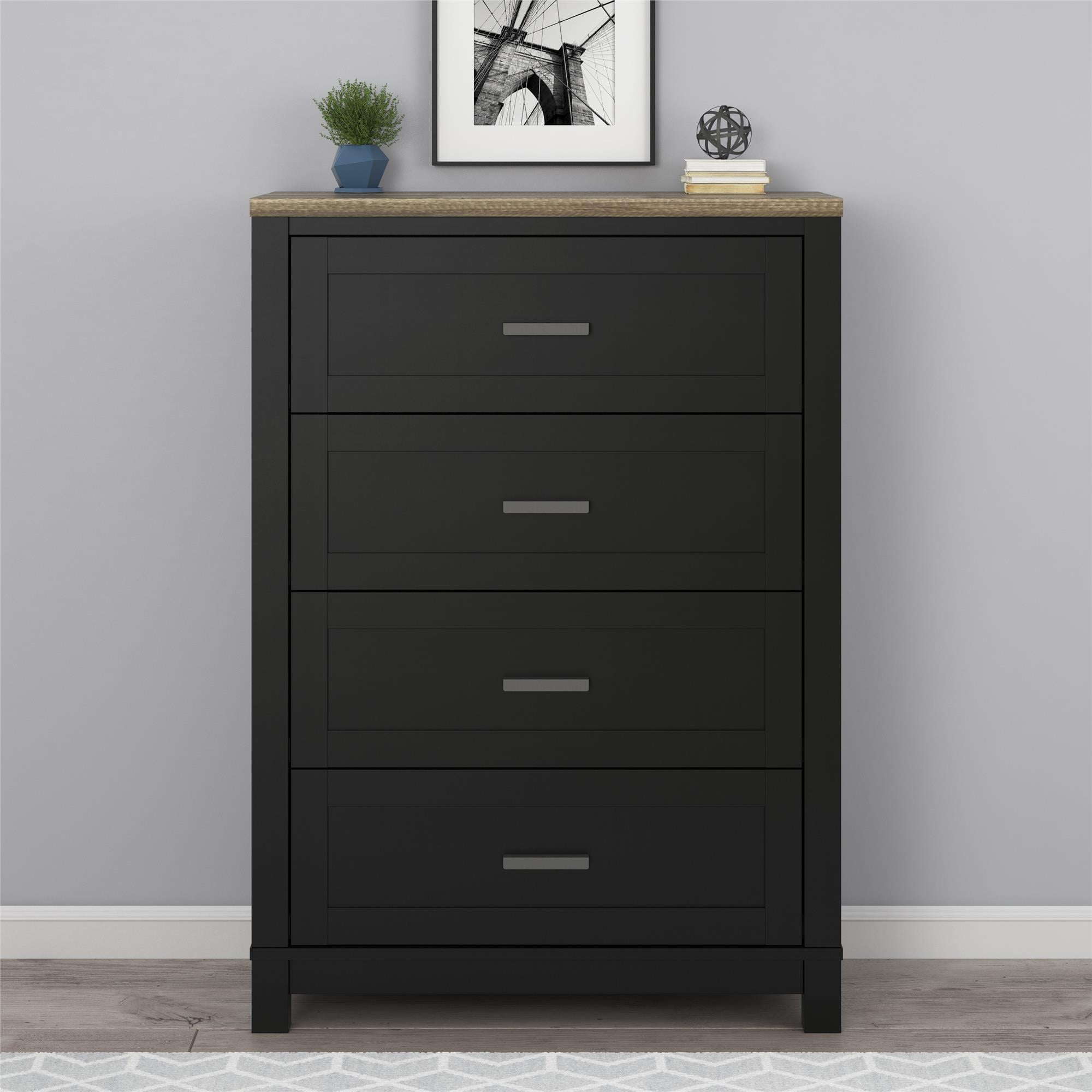 Ameriwood Home Carver 4 Drawer Dresser Multiple Colors Walmart Com