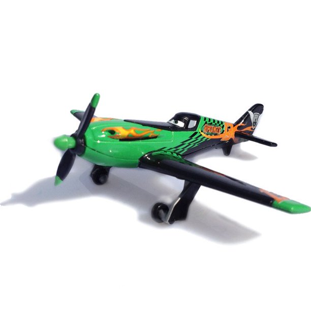 Disney-Avión de juguete Pixar cars 2 para niños, 10cm de juguete de aleación de Metal fundido a presión, escala 1:55, nuevo, en Stock Gong Bohan LED