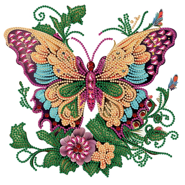 Kit Con Forma Especial Parcial DIY 5D Mariposas (YN076)