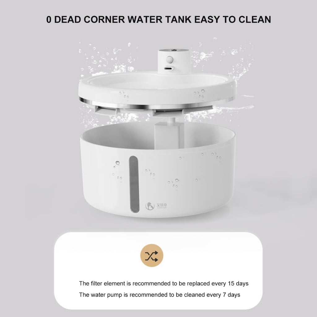 Cats Water Dispenser Mute Working Automatic Pet Fountain Dogs Waterer for Indoor Pet Easy to Drinking