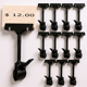 thumbnail image 1 of unbranded 12Ud Soportes De De Plástico Negro Con Giratorio Para Exhibiciones, 1 of 8