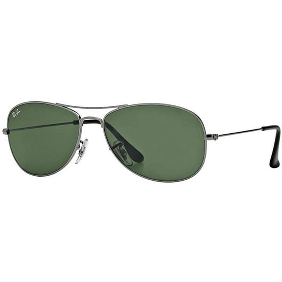 Ray Ban RB3362 COCKPIT 004 56M Gunmetal/Crystal Green Sunglasses For Men For Women
