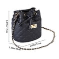 thumbnail image 4 of Lady Bucket Bag Fashion Solid Color Drawstring Crossbody Bag Shoulder Purse, 4 of 10