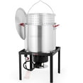 thumbnail image 4 of OuterMust 80 Qt. Crawfish Boiler Crab Boil Pot and Burner 110,000 BTU Aluminum Seafood Boil Pot and Burner with 10 PSI Regulator for Cooking, 4 of 8