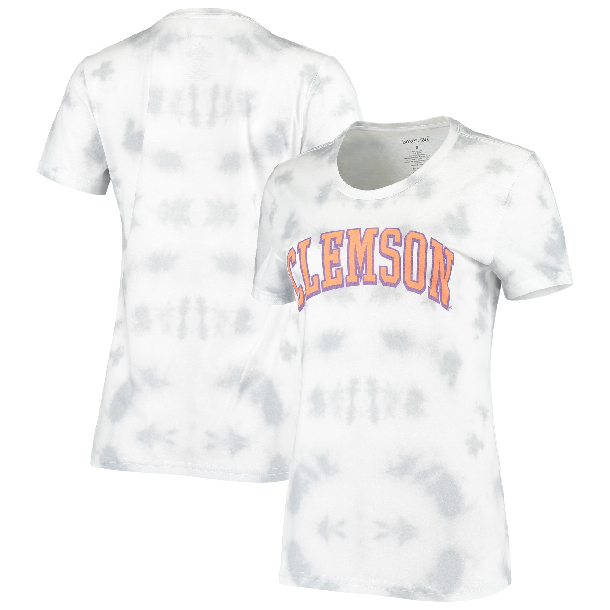Tie-Dye Scoop Neck T-Shirt - Gray 