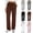 #02 Brown, variant on Spring Summer Pants for Women Soft Lounge Wide Leg Sweat Pants Elastic Waist Mid-Weight Pajama Pants with Pockets, #02 Light Gray S