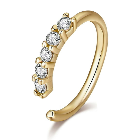 Designice 20G Nose Rings Women Nose Rings Hoops Shiny Nose Piercing Jewelry Gold