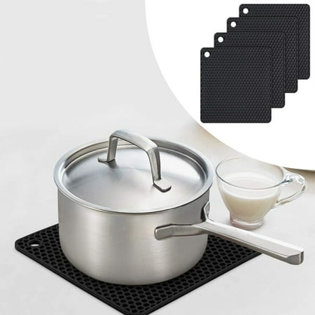 

Heat Resistant Silicone Trivet Mats for Pots & Pans Trivets for Dishes Silicone Pot Holders Pads