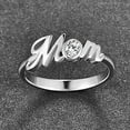 thumbnail image 5 of Mother's Day Gifts for Women, I Love You Mom Ring 925 Sterling Silver Mom Mother Rings Women Jewelry Gifts for Mom Mama Nana, 5 of 5