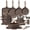 40 Pcs Brown, variant on CAROTE 18-Piece Nonstick Pots and Pans, Granite Cookware Set with Kitchen Utensils, Brown