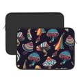 thumbnail image 3 of Bingfone Mushroom Doodle Laptop Sleeve Case 13 Inch, 360° Protective Computer Carrying Bag, 3 of 9