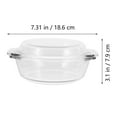 thumbnail image 2 of OFFIGAM Glass Casserole Dish with Lid - Oven Bakeware Set for Cooking, Baking, and Serving, 1 Piece, 2 of 8