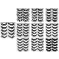 thumbnail image 2 of Qiaoxi 5 Pairs Thick False Eyelashes 8D Fried Curly Multi-layer Cross Lashes Eye Lifting Look Fake Eyelashes, 2 of 8