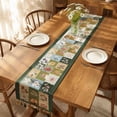 thumbnail image 4 of Feledorashia Table Runner, Floral Table Runner, Vintage Patchwork Linen Table Runner with Multicolor Tassels for Dining Room Sideboard Decor, Thick High-Density Woven Fabric with Matte Texture, 4 of 7