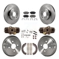 thumbnail image 1 of CMX Front Rear Disc Brake Rotors Ceramic Pads and Drum Kit (9Pc) for Car 2001-2005 Toyota Echo K8C-102811, 1 of 11