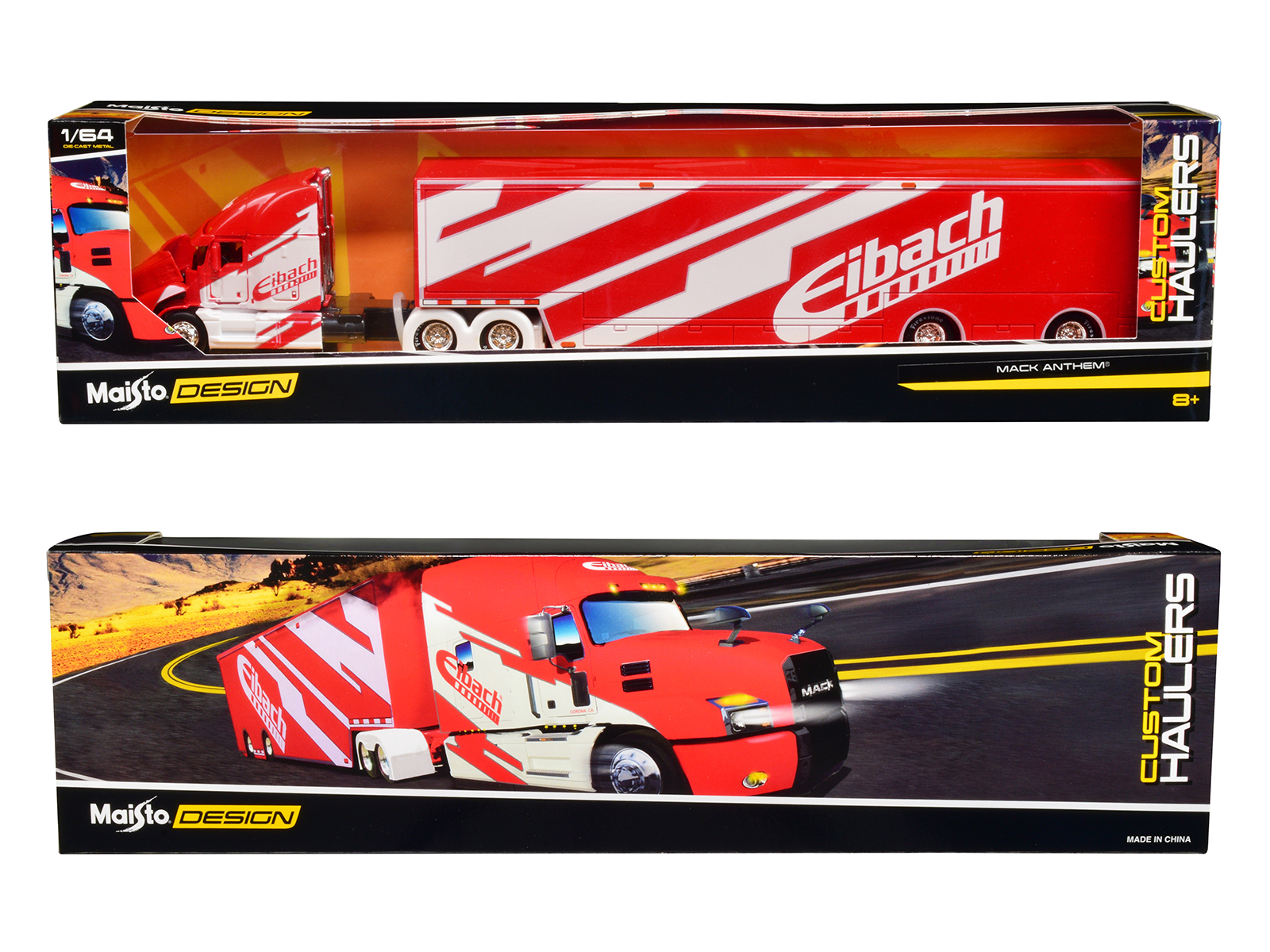 Mack Anthem Enclosed Car Transporter Eibach Red with Jamaica | Ubuy display picture 1