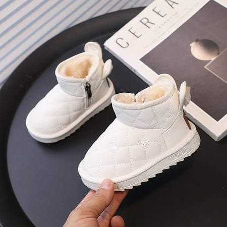 

Baby snow boots 1-3 years old children‘s cotton shoes winter baby toddler shoes female children‘s fleece-lined thickened cotton boots men