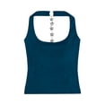 thumbnail image 5 of Women's Tanks & Sleeveless Slim Fit Top with Built In Bra Support for Everyday Casual Wear Spring Summer Backless Design and Versatile Styling, 5 of 5