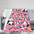 thumbnail image 1 of ORUYROP Panda Blanket | Wool Blanket | Soft, Plush, Warm Leisure Blanket, 1 of 7