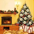 thumbnail image 4 of 【En la entrega】 120 piezas Conjunto de decoración navideña Fiesta Decoración del hogar Colgante Árbol de Navidad Copo de nieve Campanas de mariposa, 4 of 4