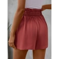thumbnail image 2 of SWQZVT Women Shorts Athleic Shorts for Women Wide Leg Shorts for Women Rust Casual High Waist Drawstring Shorts Loose Comfy Beach Shorts, 2 of 7