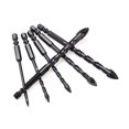 thumbnail image 4 of Yuedong Alloy Carbide Point Glass Drill Bit Set Cross With 4 Cutting Edges Durable Shank 6pcs Thread Toughness Strong Drills, 4 of 19