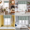 thumbnail image 7 of Rugby Sport Valances for Windows Vintage Dark Green White Striped Classic Abstract Valance Curtains Rod Pocket Bathroom Small Window Treatments for Kitchen Living Room Bedroom, 42"x12", 7 of 7